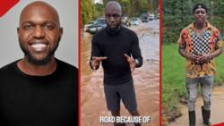 Larry Madoadoa: Man Goes Viral for Funny Impression of CNN's Madowo Reporting in Flooded Area