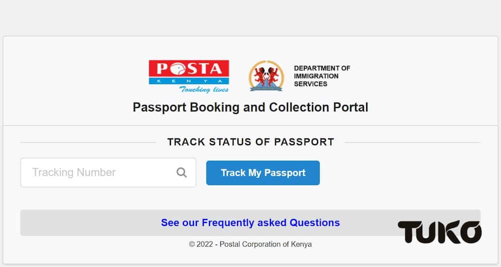 how to track a passport using a tracking number