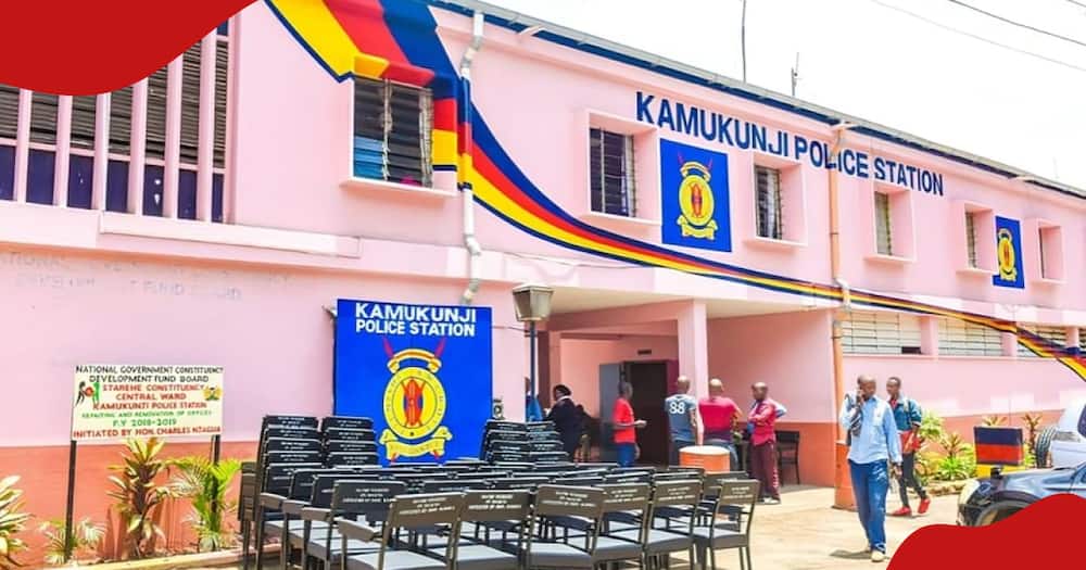 Front view of Kamukunji Police Station.