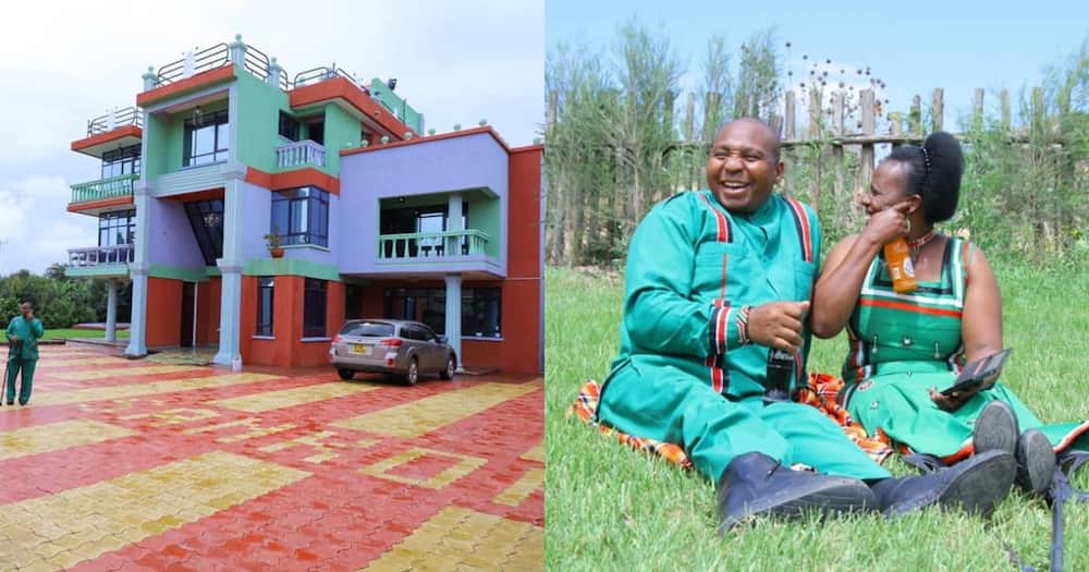 Nominated MP David Ole Sankok shows off huge retirement mansion.