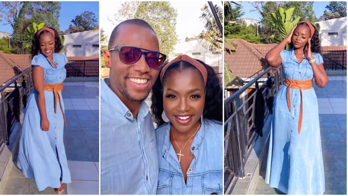 Joyce Omondi Relishes Day out With Hubby Waihiga Mwaura in Matching Outfits