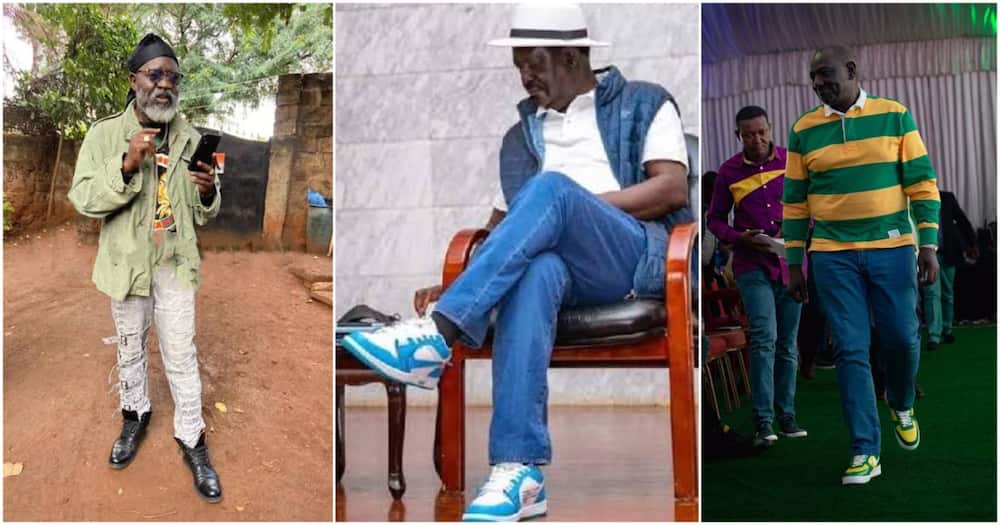 Wajackoyah, Ruto and Raila Face-Off in Who's Best Casually Dressed Presidential Candidate.