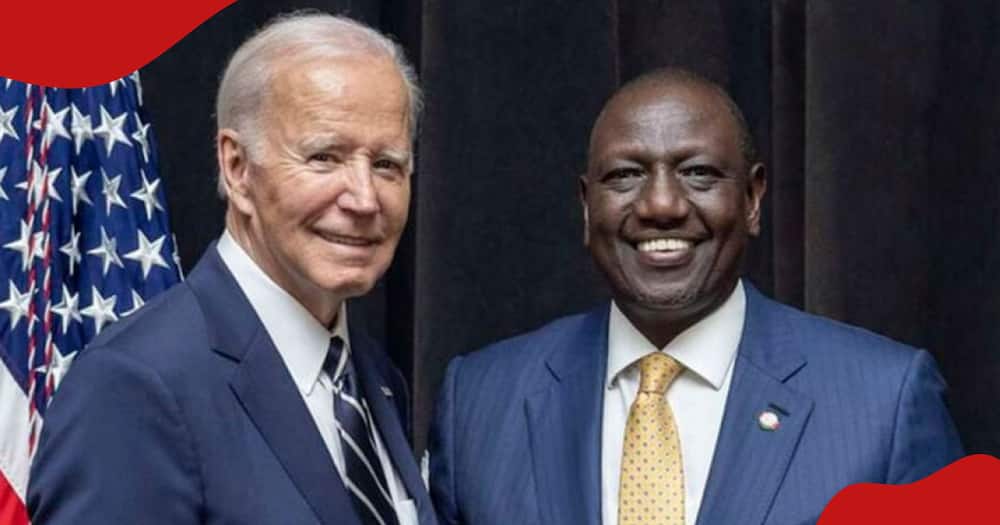 US president Joe Biden and Kenya's William Ruto.