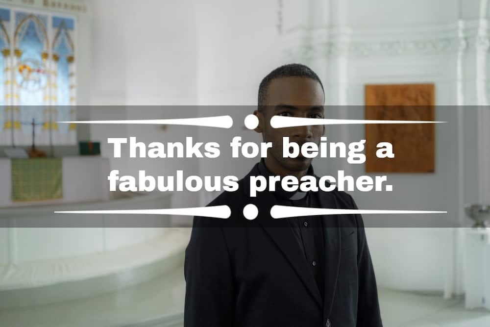 Words of appreciation to your pastor