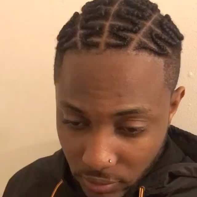 Cornrows with shaved sides