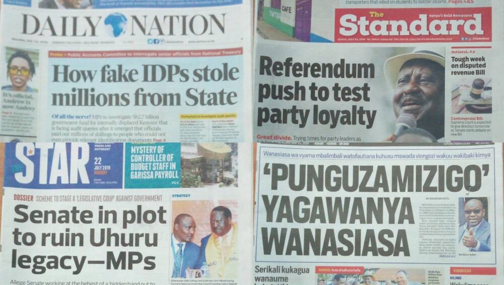 Kenyan newspapers review for July 22: Government launches validation survey for circumcised men