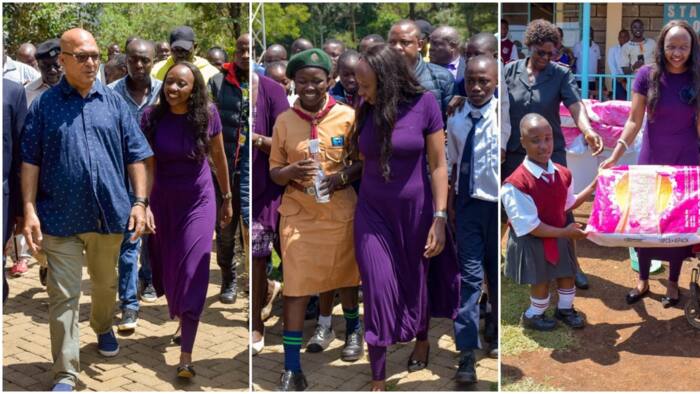 Kenyans Impressed as Charlene Ruto Dons Long Purple Dress to Special School in Kisumu: "Great Job"