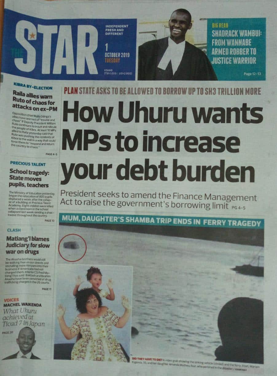 Kenyan newspapers review for October 1: Senate directs police boss Hilary Mutyambai to arrest Machakos Governor Alfred Mutua