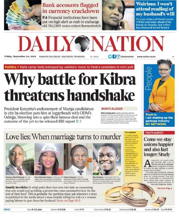 kenya daily nation standard newspaper