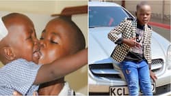 Gift Osinya: Mike Sonko's Son Sweetly Celebrates Younger Brother Satrine On 11th Birthday