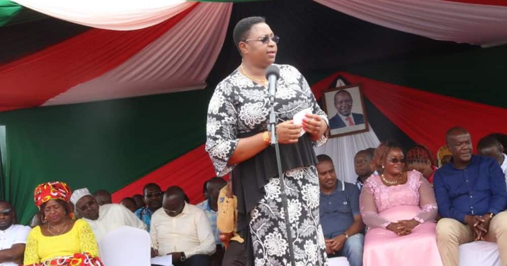 Malindi MP Aisha Jumwa stated that she has never though of joining Raila Odinga's Azimio al Umoja.