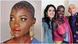 Lupita Nyong'o Displays Captivating Henna Art on Bald Head for Indian Wedding