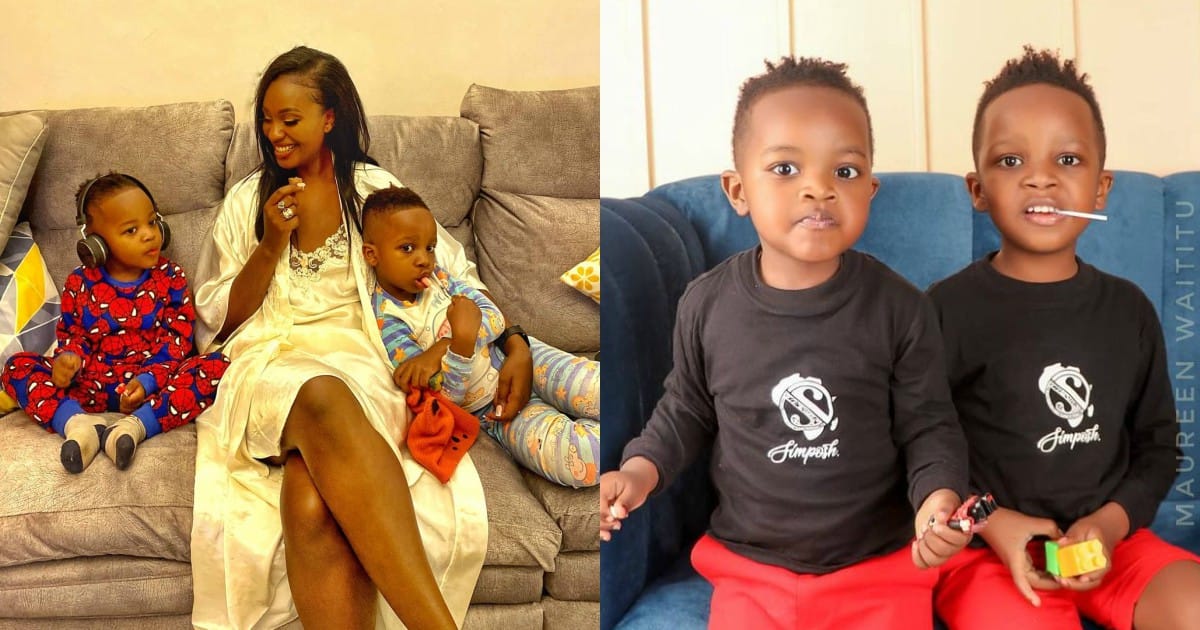 Maureen Waititu lights up internet with photo of her handsome boys