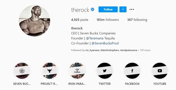 IG Celeb: The Rock becomes third most followed celebrity ... - 600 x 307 jpeg 24kB