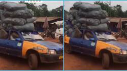 Dare Devil Driver Fills Taxi with 50 Bags of Charcoal to The Market: “I Pity the Car Owner”