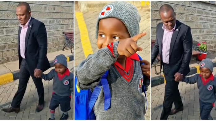 Ben Kitili Delightedly Accompanies Son to First Day in School: "May God Guide Your Path"