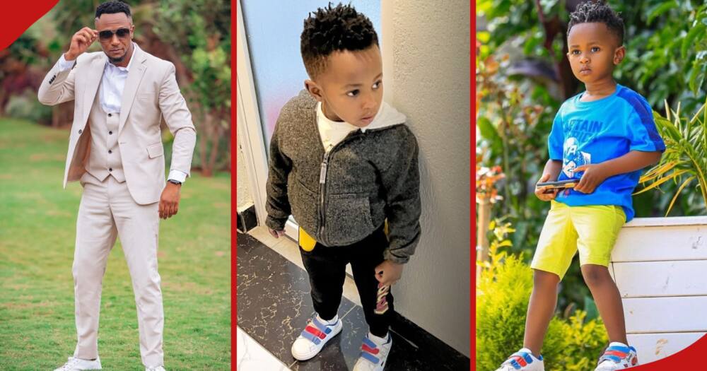 DJ Mo (l) and his son Samuel Muraya Junior (r).