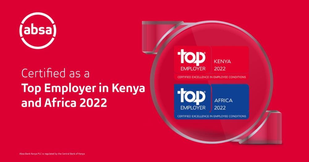 ABSA Kenya Wins Global Accolade as Top Employer in Kenya and Africa in 2022