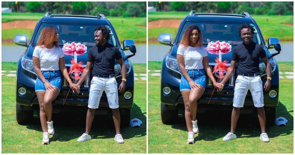 Bahati buys Diana Marua new car.