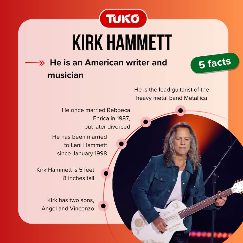 Kirk Hammett of Metallica performs onstage at Microsoft Theater