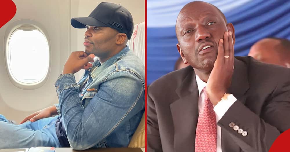 William Ruto's buddy MC Jessy (l) takes a stand against Finance Bill 2024