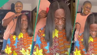 Daughter Hilariously Uses Father as Mannequin to Help Straighten Her Wig: “He’s Tired of Me”