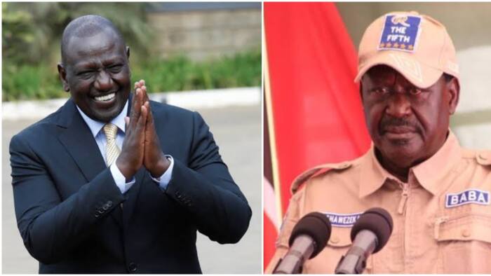William Ruto Asks Raila Odinga to Face Him If He's Any Problem: "Wacha Kusumbua Mama Mboga"
