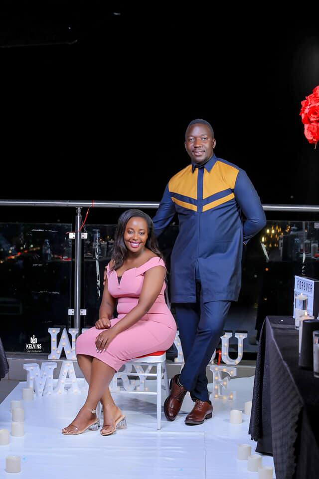 NTV Uganda journalist John Cliff gets engaged to lover on her birthday
