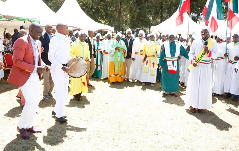 DP William Ruto attends Akorino church service in Nakuru as clergy feuds over politicians' contributions