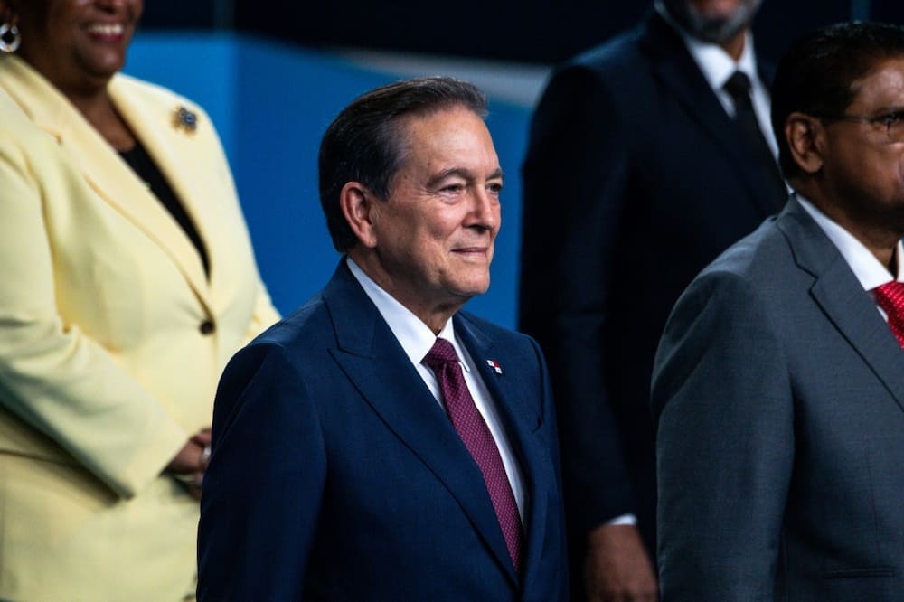 Panama's President Laurentino Cortizo Cohen -- seen here on June 10, 2022 at the Summit of the Americas -- announced that he has been diagnosed with a type of blood cancer.