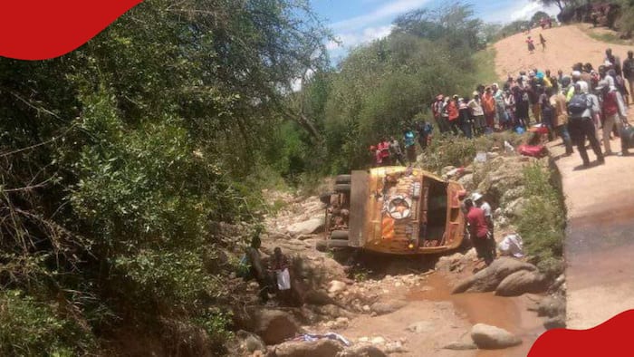 Makueni: Bus Ferrying 46 Passengers Loses Control, Plunges Into River