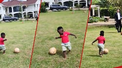 Kenyans Awed by Little Boy Captured Dribbling Ball at Ababu Namwamba's House: "Great Footwork"