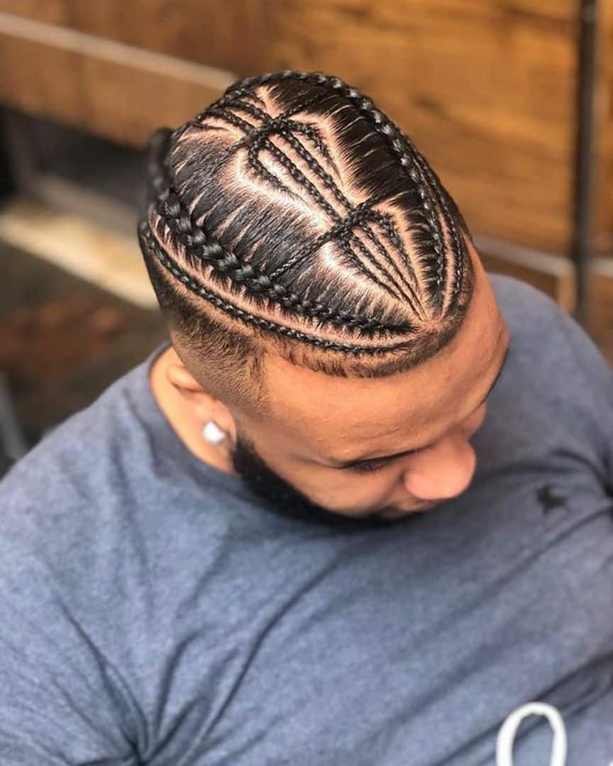 Cornrows with shaved sides