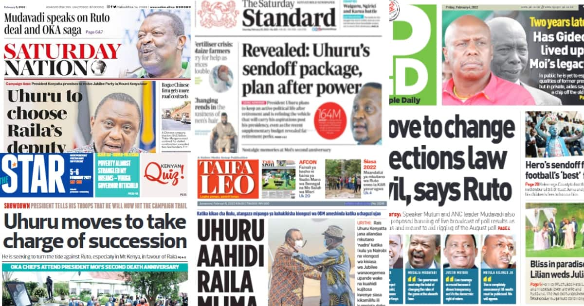 Newspapers Review, February 5: Uhuru Kenyatta, William Ruto To Receive ...