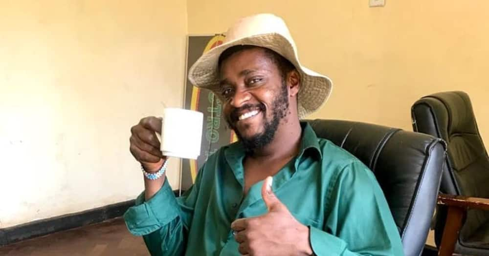 Papa Shirandula actor Njoro shared a video of himself congratulating his brother.