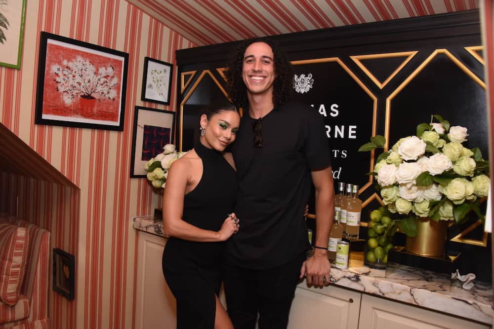 Vanessa Hudgens and Cole Tucker attend the Thomas Ashbourne Margalicious Margarita Dinner at San Vicente Bungalows.