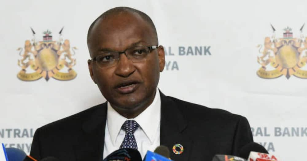 CBK boss Patrick Njoroge speaking at a past event.