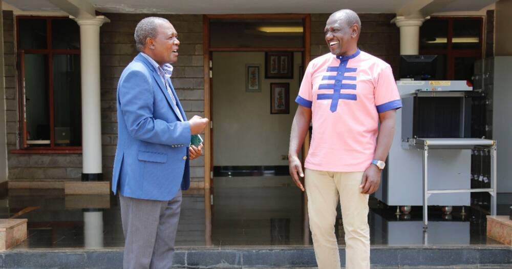 William Ruto Hosts Ex-CBK Boss Njuguna Ndung'u to Discuss Bottom-Up Economics