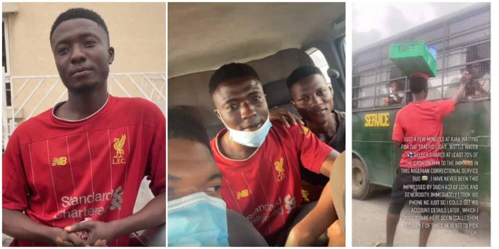 Joy as kind traffic hawker who shared his money to prisoners in Lagos receive over N300k credit alert