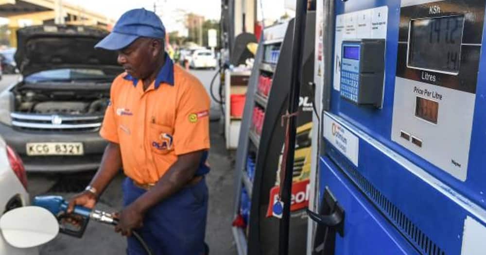 A litre of super petrol went down by KSh 1.
