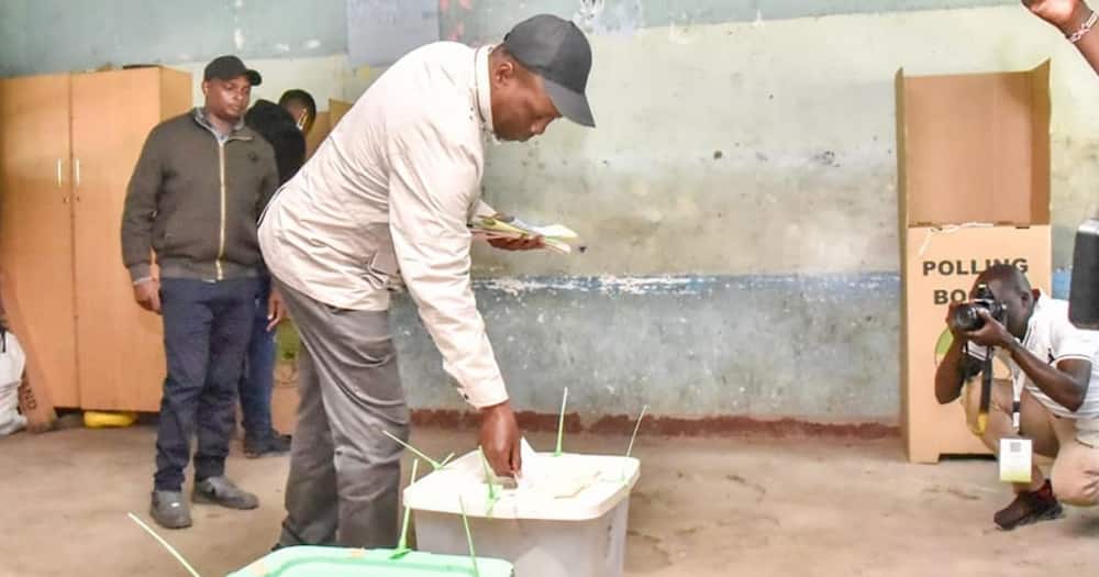 Lee Kinyanjui votes.