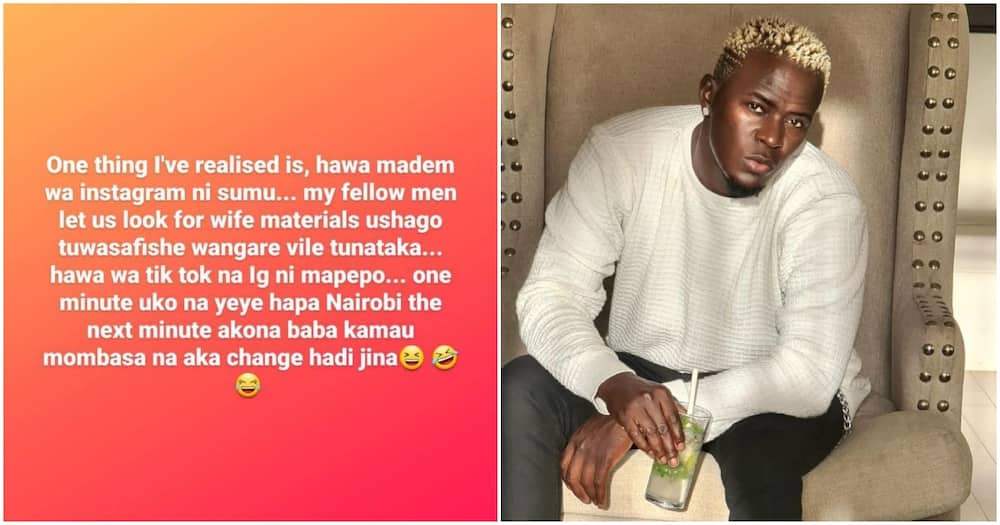 Willy Paul claimed good wives are found in the village. Photo: Willy Paul.