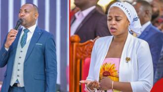 Kenyans Praise Muthee Kiengei's Wife's Beauty as She Fervently Prays at Church: "Down to Earth"