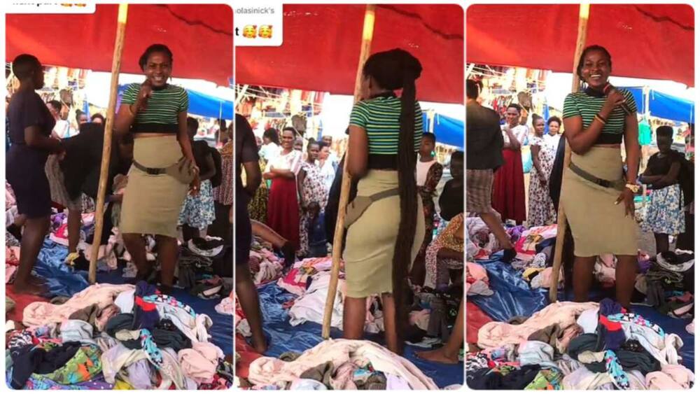Photo of Nigerian lady in market