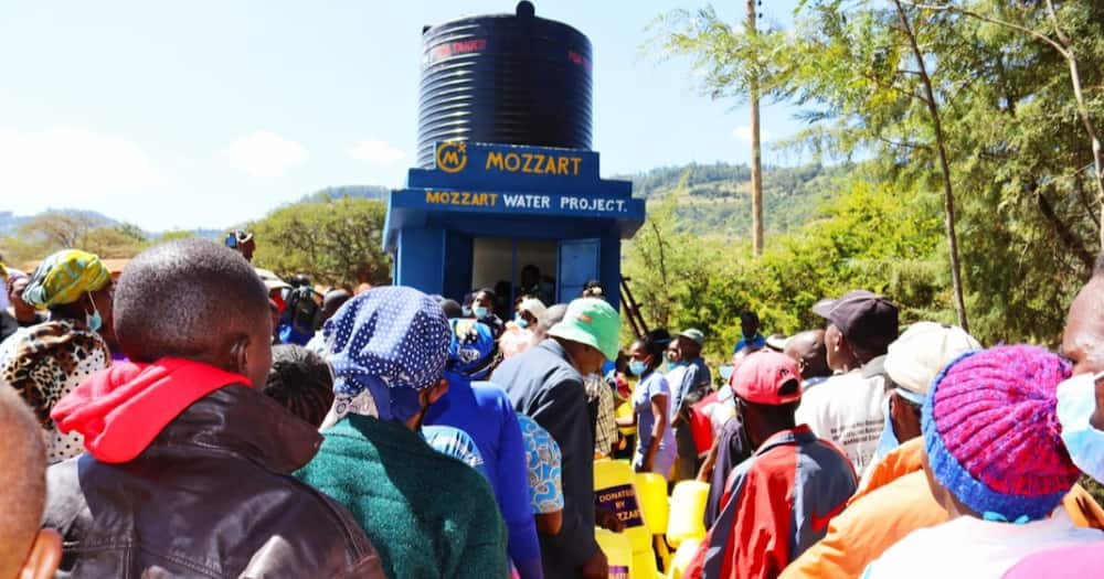 Mozzart delivers clean water to Machakos county residents