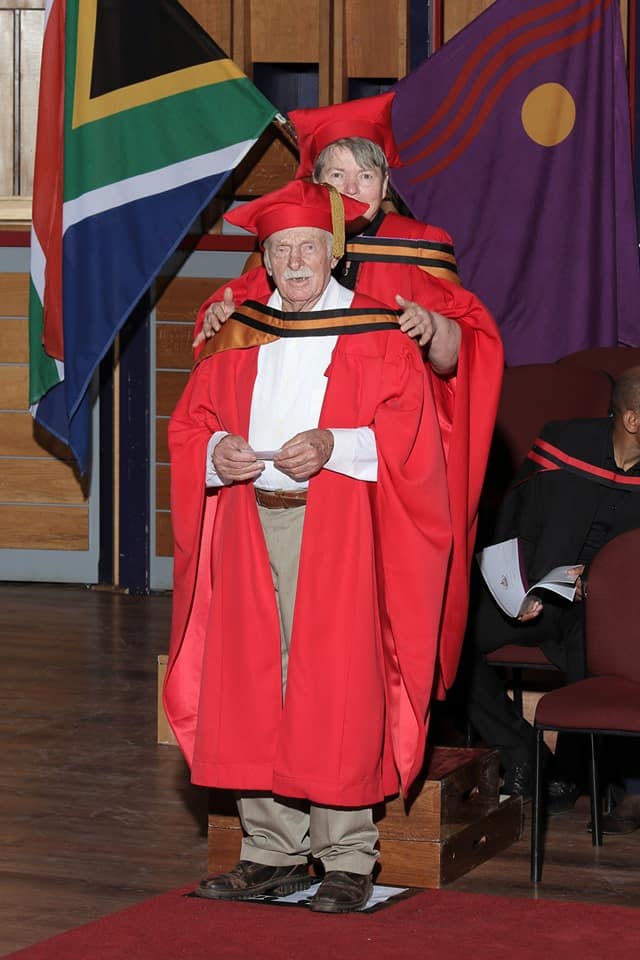 91-year-old man graduates with doctorate degree