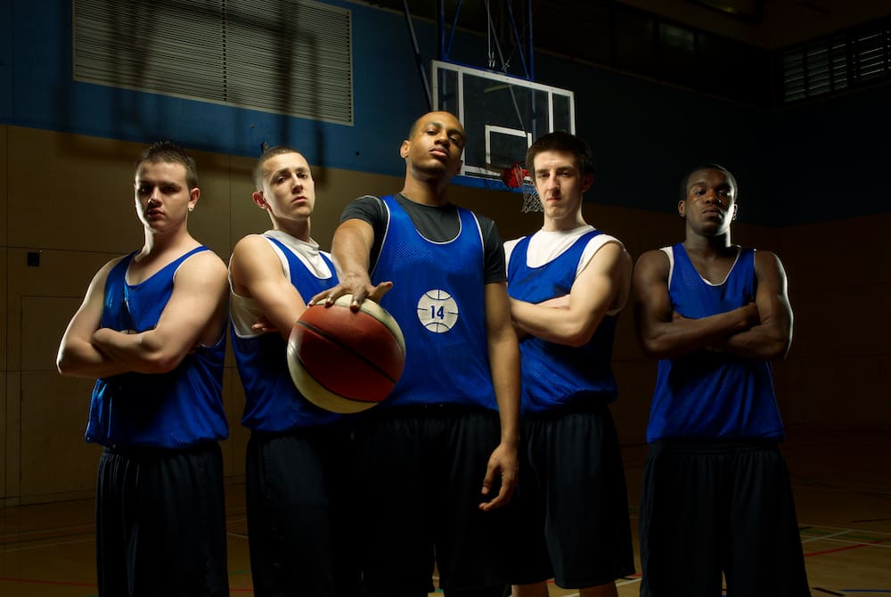 A men's basketball team
