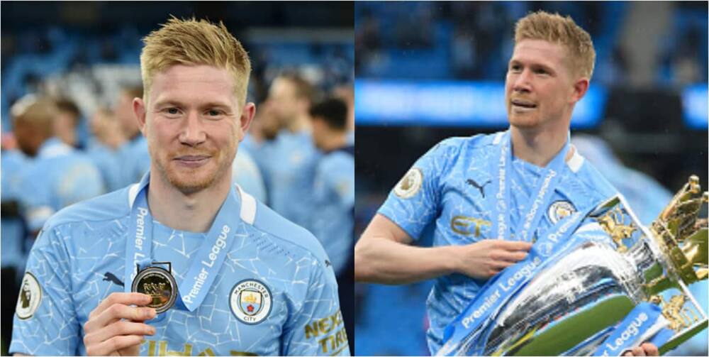 Man City star Kevin de Bruyne win prestigious Premier League award ahead of Kane