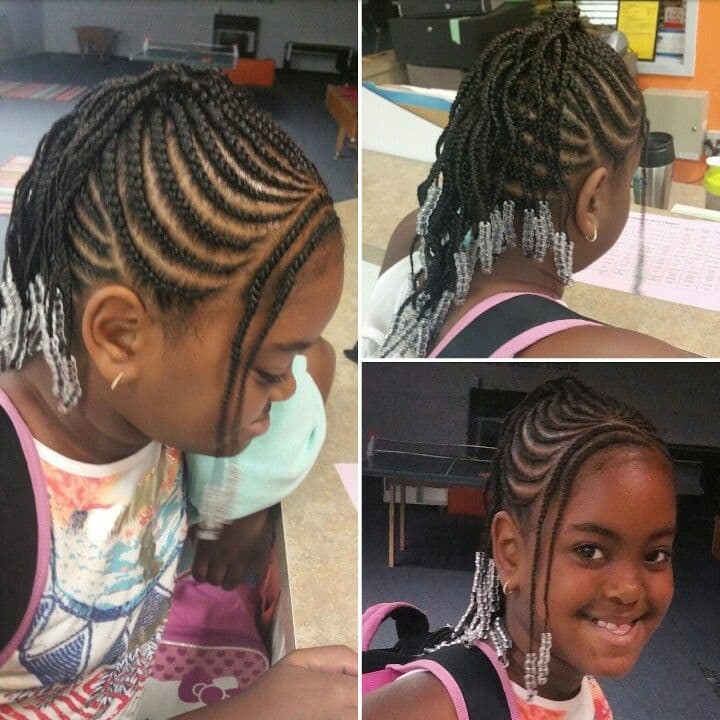 Kids Braided Hairstyle with Beads  Cute Hairstyles for Girls 