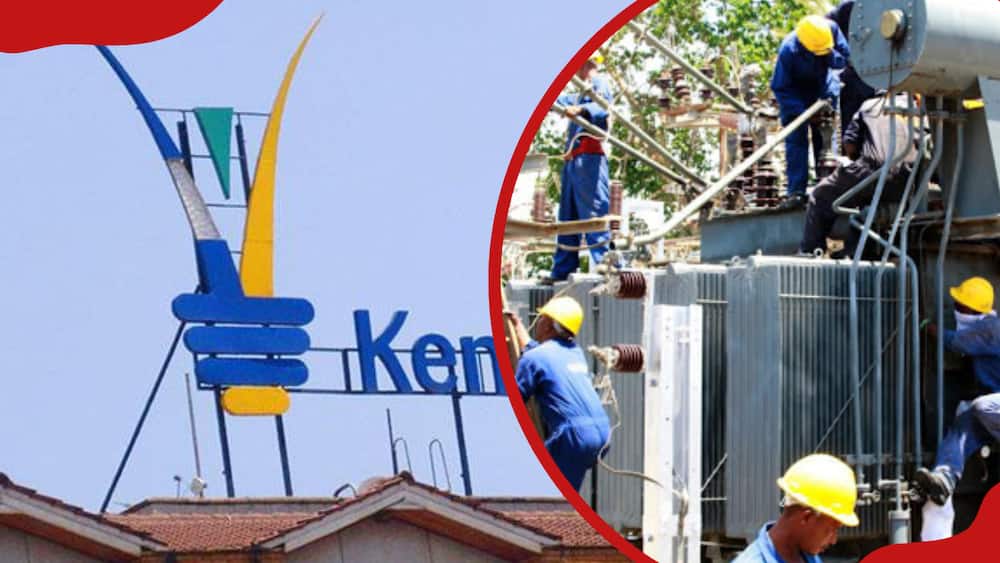 KPLC logo and its technician onsite